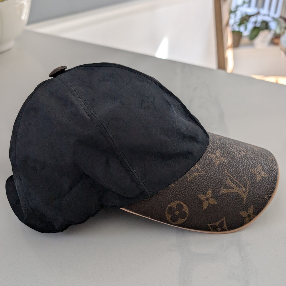 Louis Vuitton Black and Brown Monogram Cap